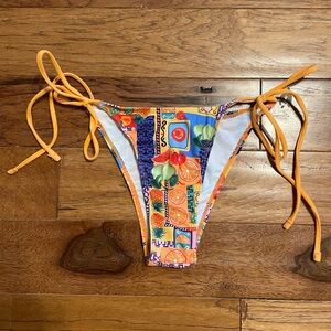 Colorful Print Cheeky Bikini Bottom